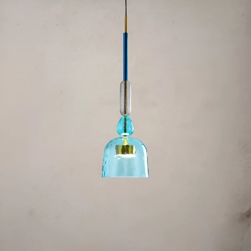 MacaronLight - Kleurrijke Glas Pendellamp met Macaron Design