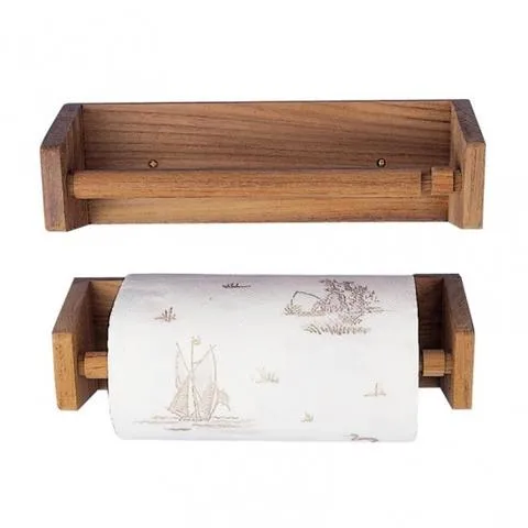 ARC Keukenrolhouder 33x9,5x9,5 cm teak