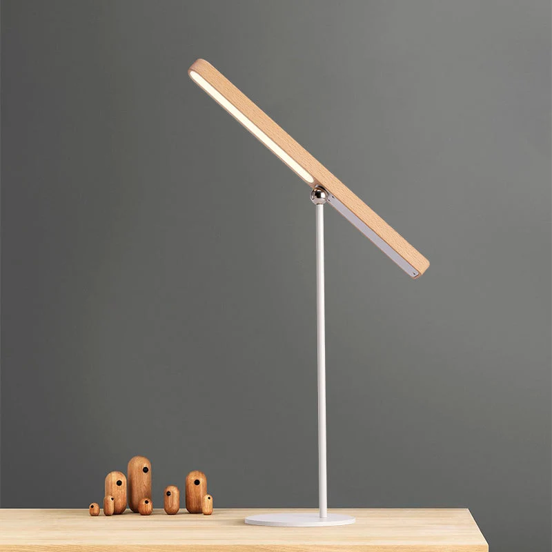 SlimBeam - Slanke dimbare houten tafellamp