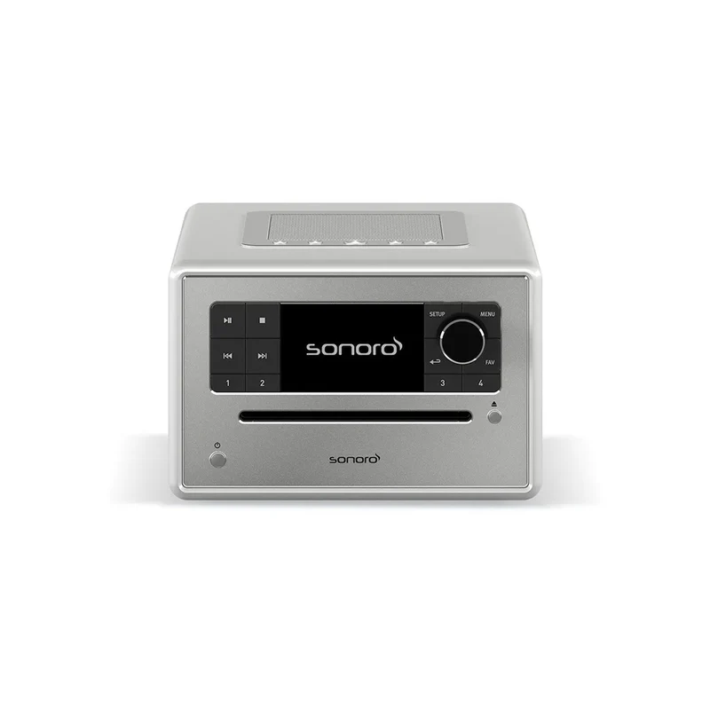 Sonoro Elite zilver wekkerradio met CD-speler en een Smart allrounder