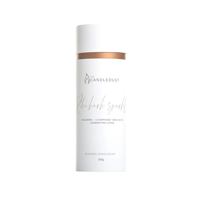 Candledust Poederkaars — Rhubarb Sparkle (±140 uur, incl. 22 lonten)