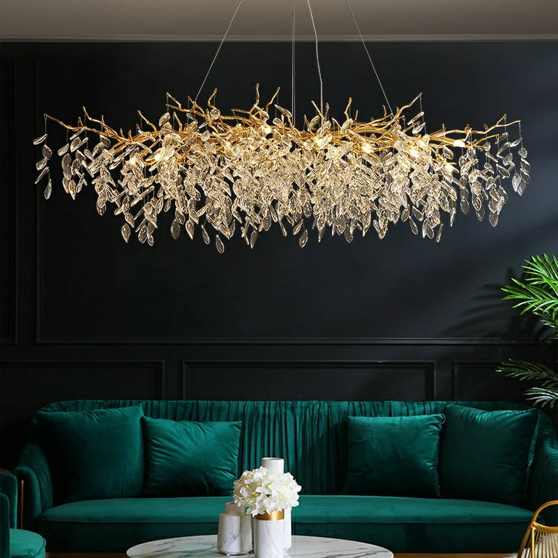 VersaillesLicht - Elegante kristallen hanglamp met takdesign