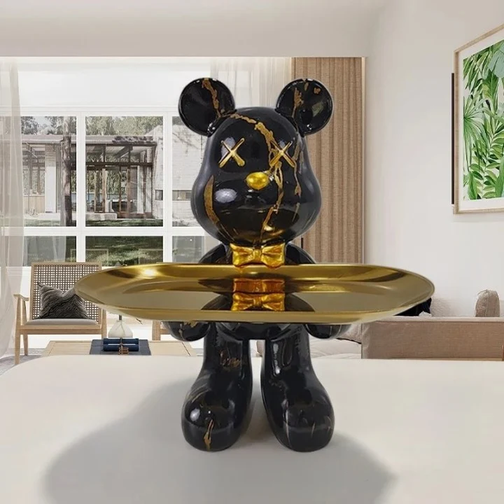 VernoBear - Stijlvolle beer beeldje voor woondecoratie