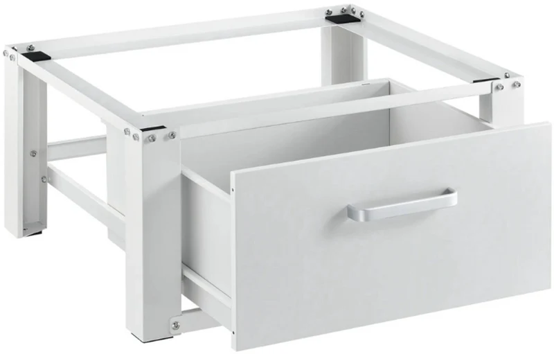 Livista Wasmachine onderkast met lades - Wasmachine kast - Opbergkast - Wasmachine onderkast - 63x54x31 cm - Wit
