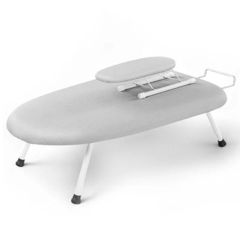 Livista Opvouwbare Strijkplank - Tafelstrijkplank - Mini Strijkplank - Strijkplanken - Inclusief Mouwplankje - 60 x 35 cm - Grijs