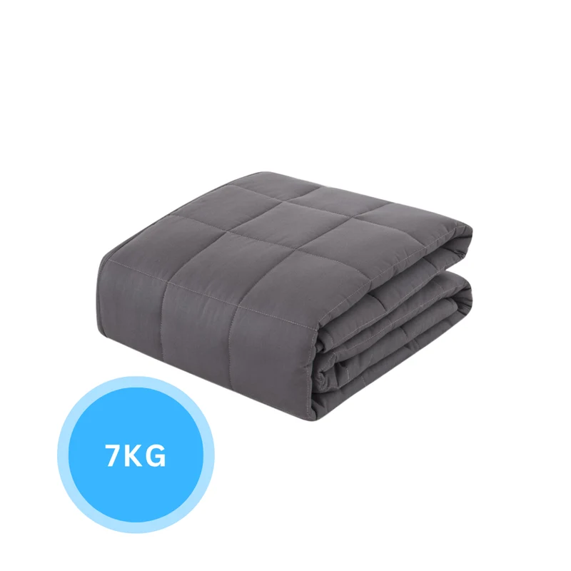 Livista Verzwaringsdeken 7 kg – 155x200 cm – Zacht & Ademend – Grijs-Zwart – Voor Volwassenen