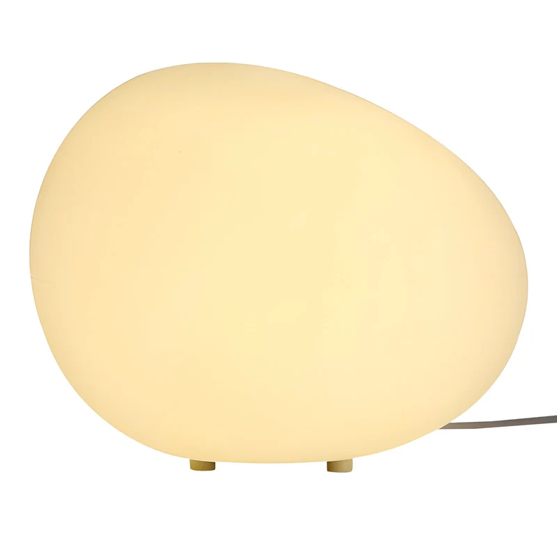 Steen Tafellamp LED 3-Kleuren PE Sfeerlamp 22cm Woonkamer Slaapkamer Scandinavisch Organisch Nachtlamp Dimbaar | Sansoti