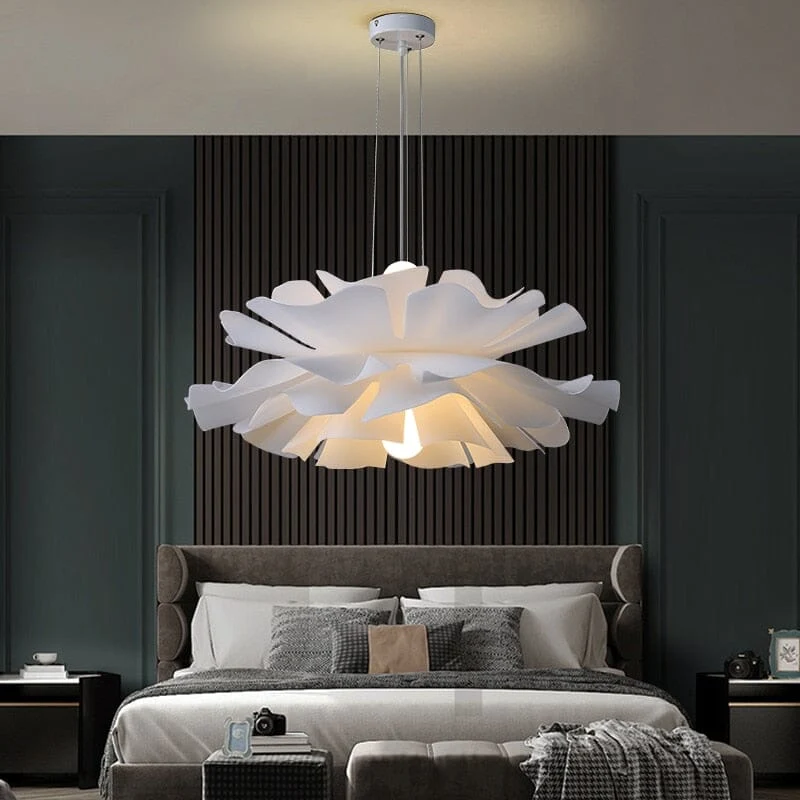 Bloem Hanglamp Acryl Wit Woonkamer Eetkamer Slaapkamer | Sansoti