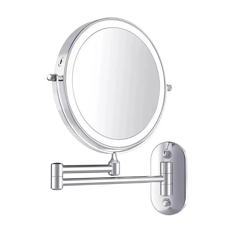 Make-upspiegel LED Vergrotend Oplaadbaar Chroom 20cm Wandspiegel 3 Lichtstanden | Sansoti