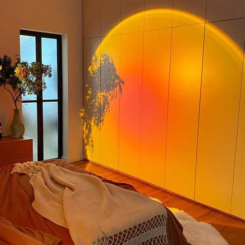 Sunset Lamp Projector LED 360 Graden Sfeerlicht Zonsondergang Lamp Kamer | Sansoti