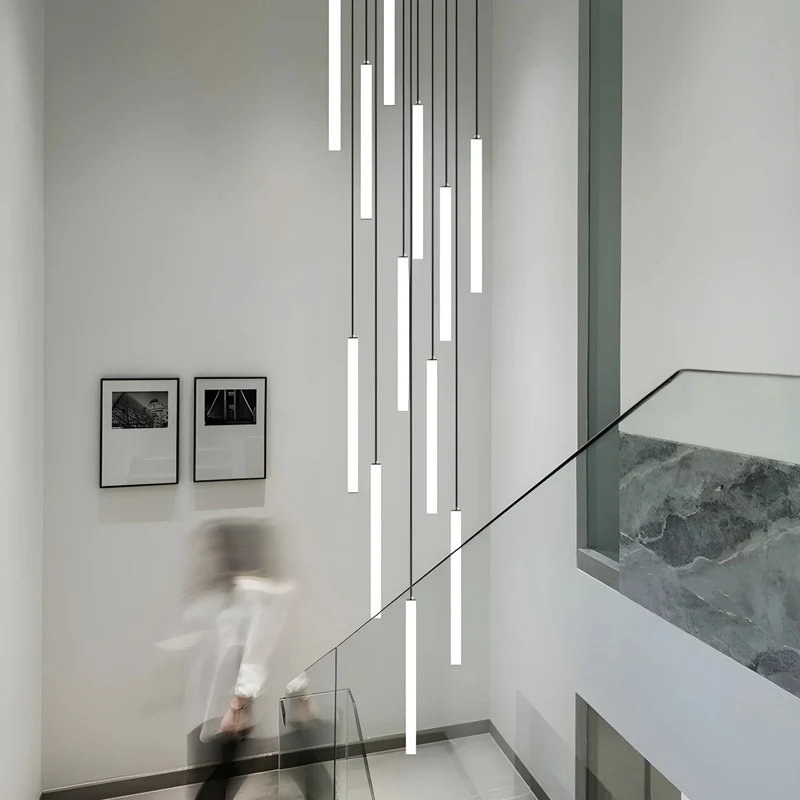 Trap Hanglamp Hoog Plafond Spiraal LED Meerdere Lichts Modern | Sansoti