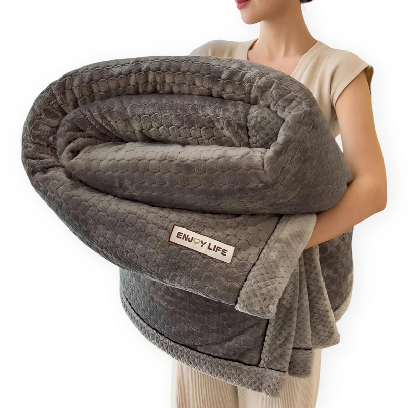 Fleece Deken Plaid Zacht Warm Patchwork Winter 300-350g M2 | Sansoti