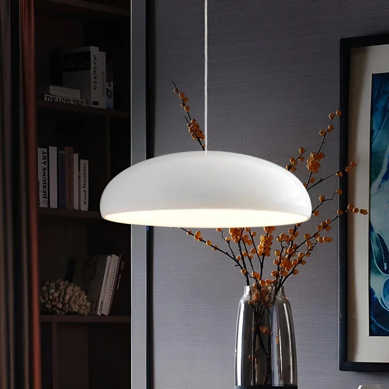 Hanglamp Rond Glanzend Metaal Nordic Design LED Eettafel | Sansoti