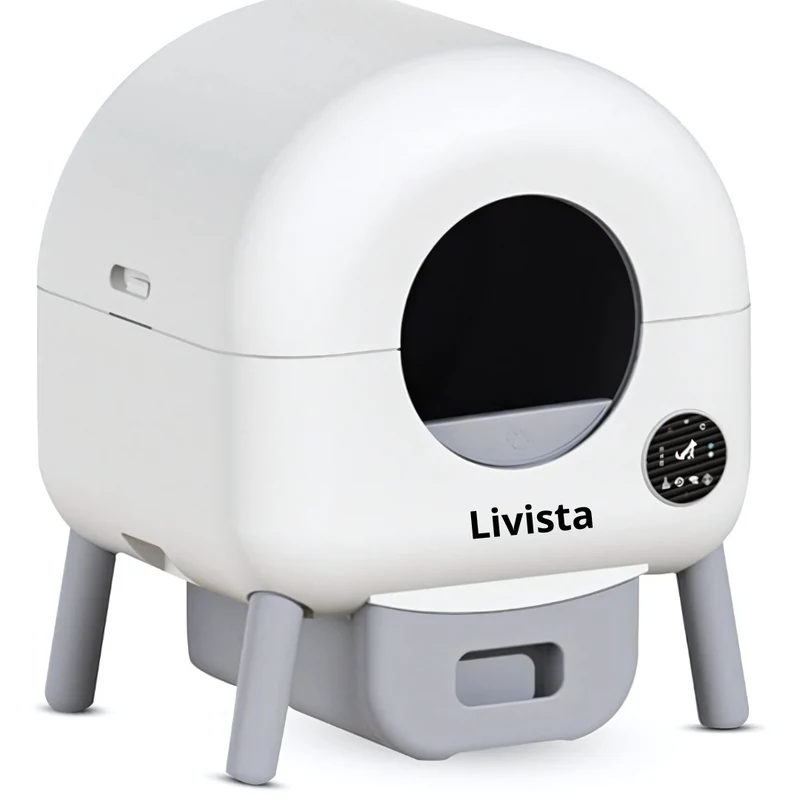 Livista Automatische Kattenbak - Zelfreinigend - Elektrische & Zelfreinigende Scoopfree Robot - 90 L - incl. App