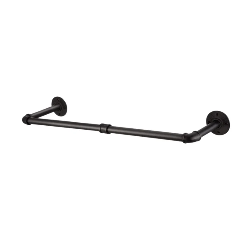 Livista® Kledingrek – Garderoberek – Industrieel Design – Ruimtebesparend & Stevig – 92,5 x 26,5 cm – Mat zwart