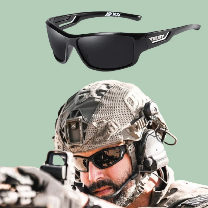 Tactische Zonnebril UV 400 met Gepolariseerde Lenzen Sportbril | Sansoti