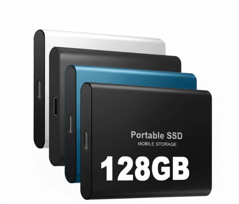 Externe Draagbare SSD 128GB Aluminium Compacte Hoge Snelheid Gegevensopslag | Sansoti