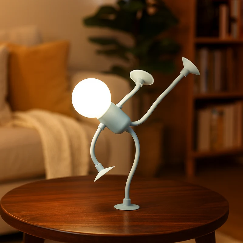 Verstelbare LED Tafellamp Zwart Wit Blauw Beige met Buigbare Armen Flexibel Sfeerlicht voor Woonkamer Slaapkamer Kantoor Bureau Modern Design Energiebesparend Warm Licht Dimbaar Decoratief Kinderkamer Nachtlampje Leeslamp | Sansoti