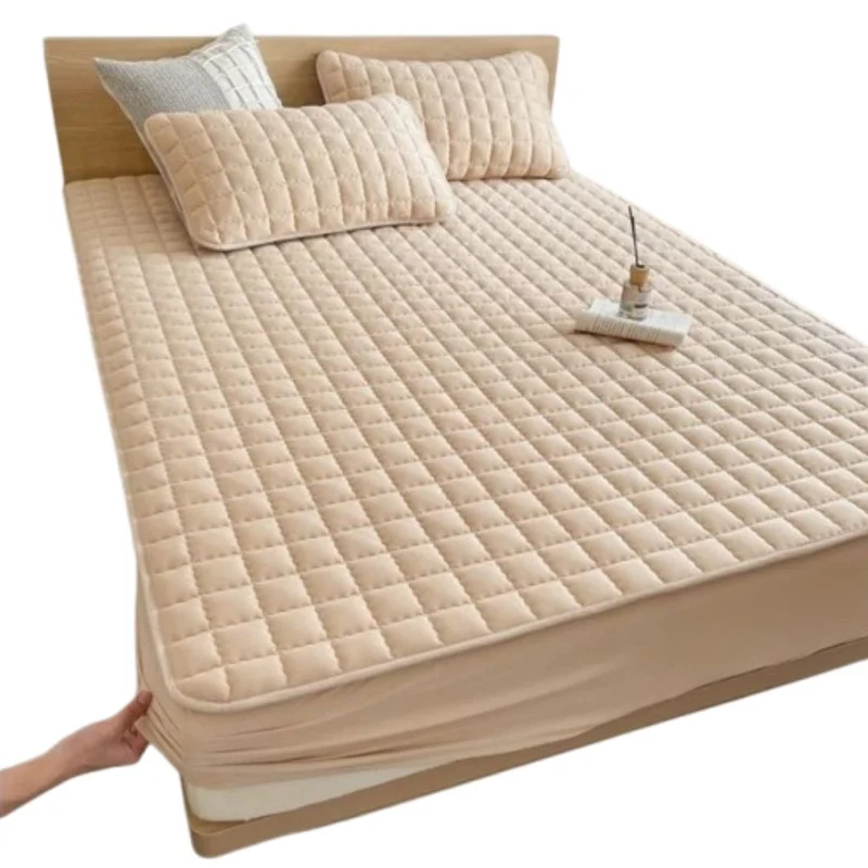 Waterdichte Matrasbeschermer met Elastiek Stretch Hoeslaken 100% Waterproof Matrashoes Bescherming Zweet Vlekken Allergie Comfortabel Ademend Stille Stof Duurzaam Wasbaar Hypoallergeen | Sansoti