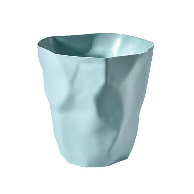 Prullenbak Kunststof 27cm Wit Minimalistisch Scandinavisch Design Badkamer Kantoor Afvalbak Compact Moderne Vorm | Sansoti