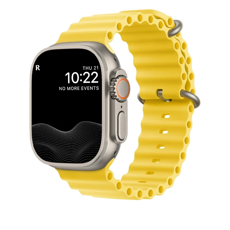 Elastische Horlogeband voor Smartwatch 40-49mm Siliconen Stretch Bandje Geel Blauw Wit Oranje Geschikt voor Sport Duiken Dagelijks Gebruik Comfortabele Pasvorm Ook Over Wetsuit | Sansoti