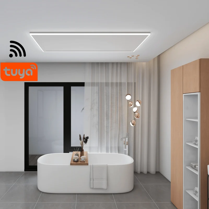 Infrarood paneel Monza WIFI met LED verlichting - 840 Watt - 63 x 128 cm (FSK)