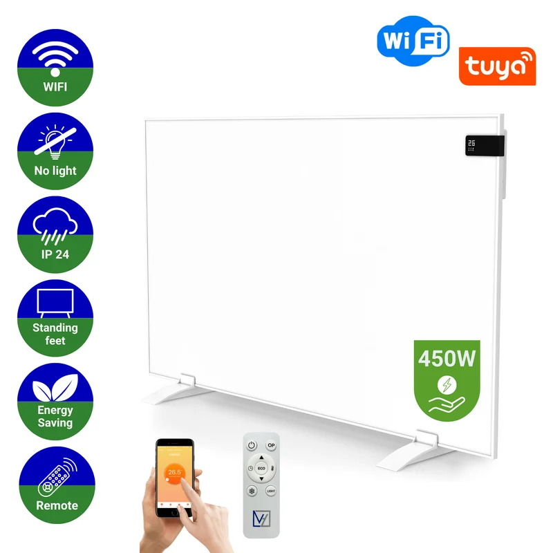Infrarood Paneel Superia V3 - Wand of vrijstaand - 50 x 90 cm - 450 Watt