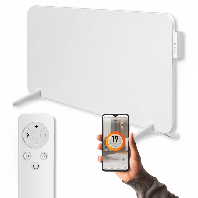 Infraroodpaneel M750 – 750W met Wifi - Vrijstaand - Wit