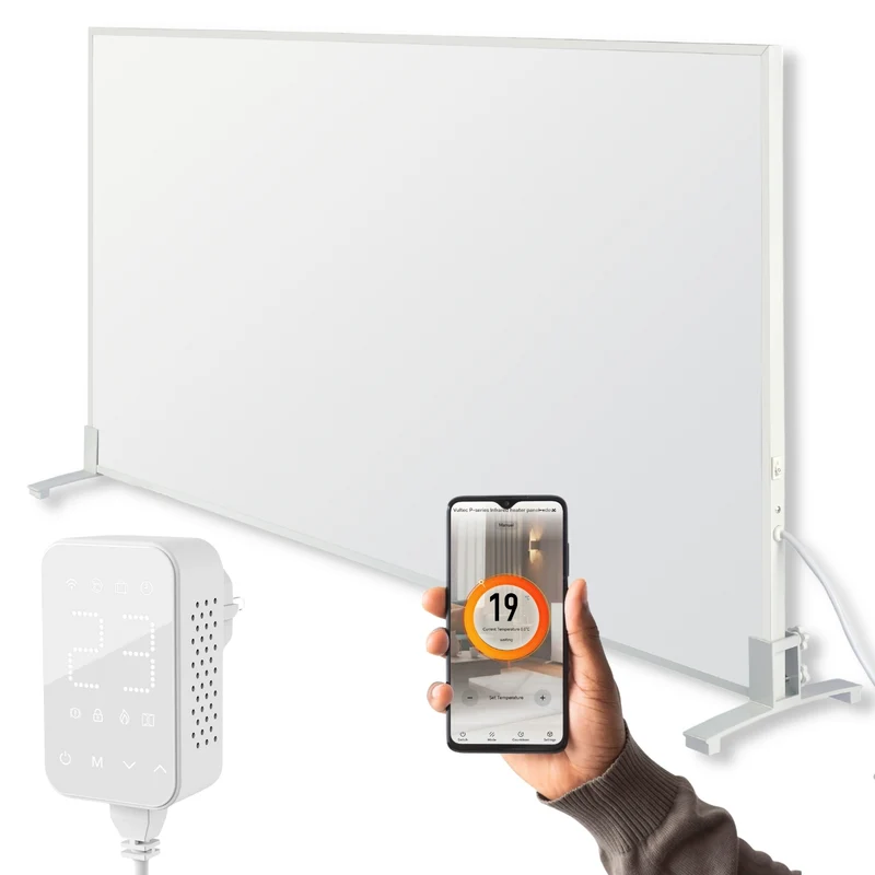 Infraroodpaneel P1000T – 1000W met Wifi - Vrijstaand - Wit