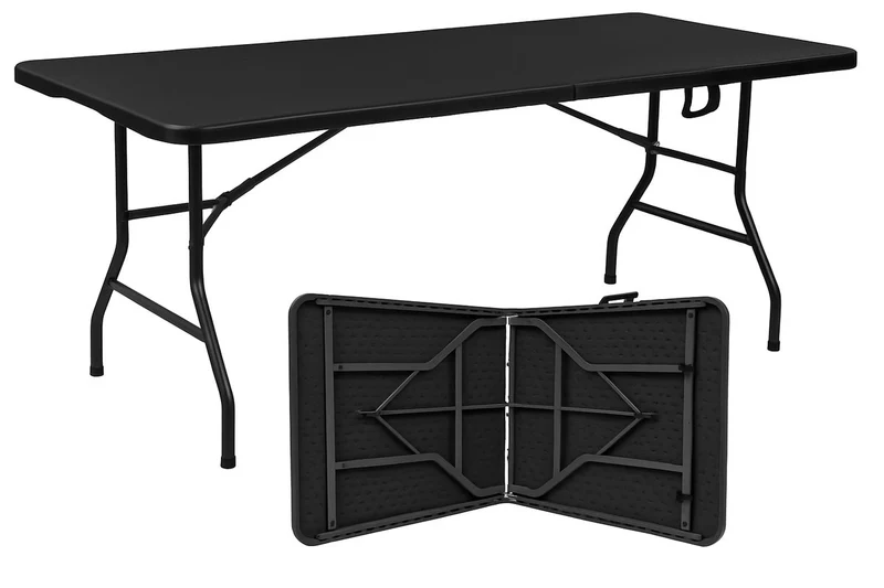 Livista® Klaptafel - Inklapbare Tafel - 120 x 60 cm - Vouwtafel - Antislip en Weerbestendig - Zwart