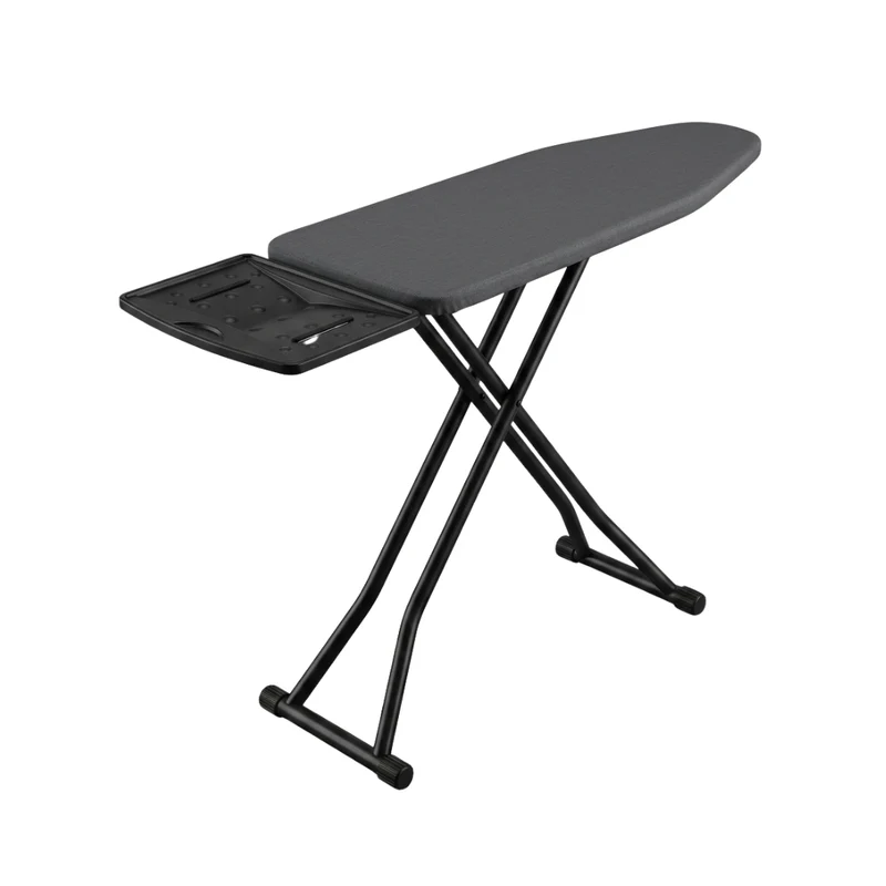Livista Strijkplank – 120x38 cm – Verstelbaar in 6 Hoogtes – Extra Groot Strijkijzerplateau – Stabiel Stalen Frame – Donkergrijs