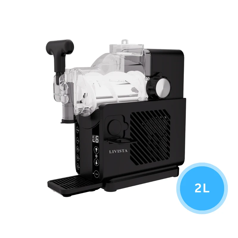 Livista Slushmachine – Slush & Frozen Drink Maker – 5 Programma’s – 20 Min Snel Bevriezen – Smart Touchscreen – Auto Clean – Zonder IJs – Freeze & Stir Technologie – Zwart
