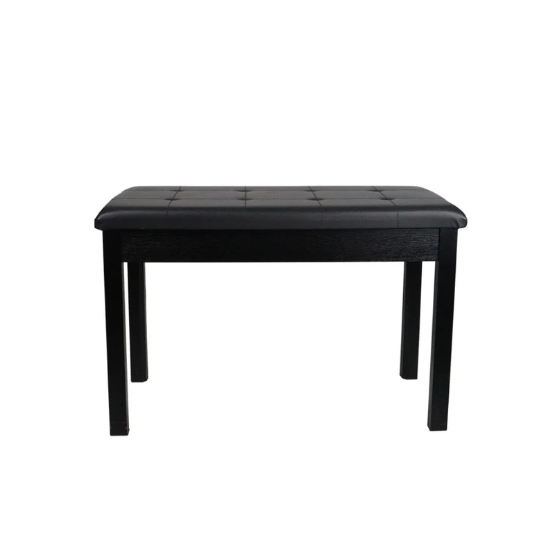 Livista Pianobank – Klassieke Piano Kruk – met Opbergruimte – Comfortabele Zitting – 70 x 30 x 48 cm – Zwart