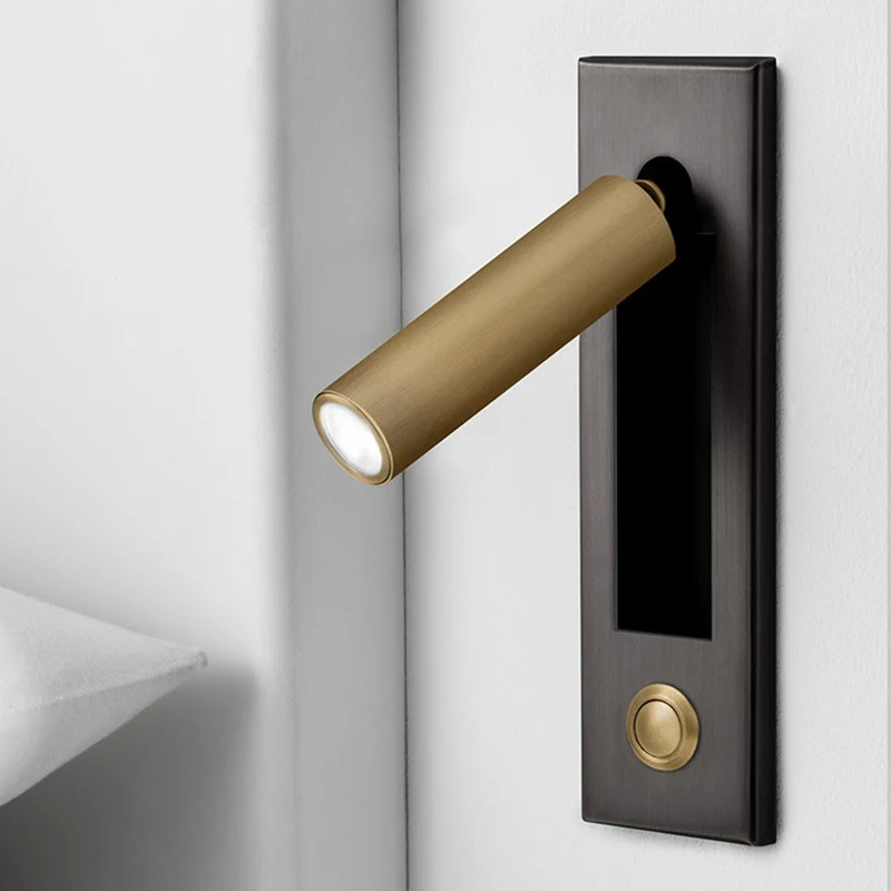 Inbouw Wandlamp Minimalistisch Metaal LED Bedlamp Slaapkamer Hal Woonkamer | Sansoti