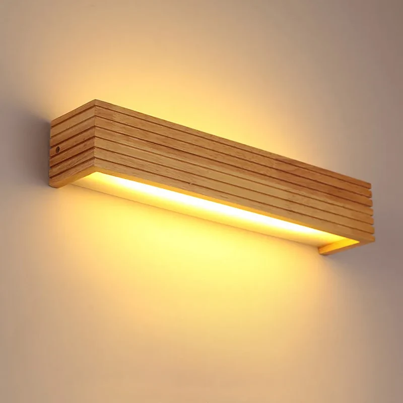 Wandlamp Hout Acryl Scandinavisch LED E27 Slaapkamer Leeshoek Gang Woonkamer Bedlamp Nordic | Sansoti