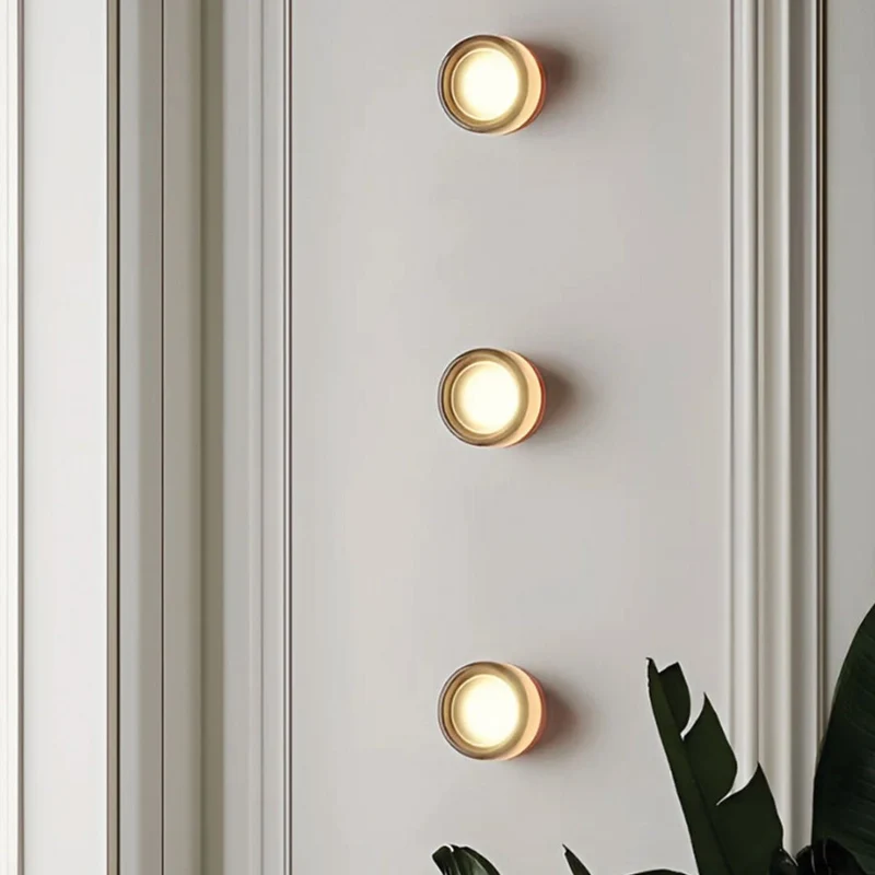 Wandlamp Glas Rond Modern Metaal 15x20cm LED Woonkamer Slaapkamer Hal | Sansoti