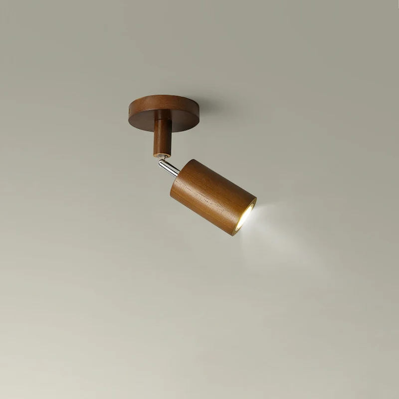 Houten Railverlichting LED Plafondlamp Wandlamp Natuurlijk Modern Woonkamer Eetkamer | Sansoti