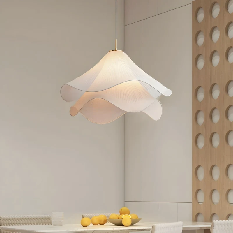 Plafondlamp Bloem Stof Metaal Elegant E27 Woonkamer Eetkamer Slaapkamer Studeerkamer Sfeer | Sansoti