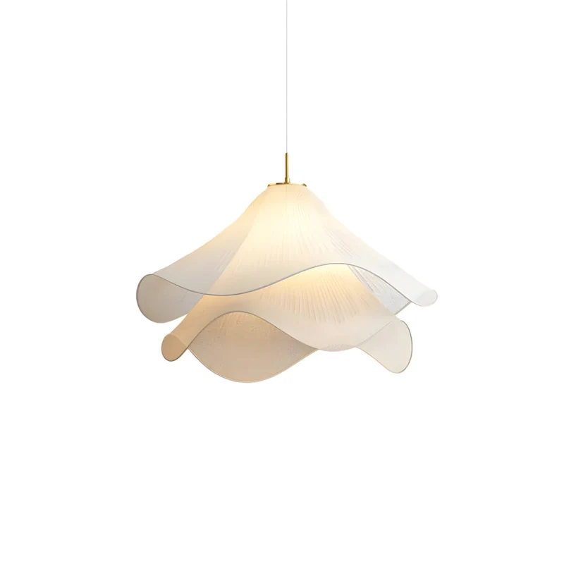 Plafondlamp Bloem Stof Metaal Elegant E27 Woonkamer Eetkamer Slaapkamer Studeerkamer Sfeer | Sansoti