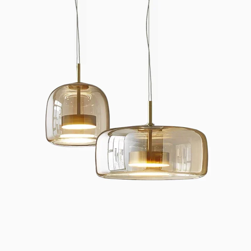 Glazen Hanglamp met LED Verlichting Modern Design Woonkamer Slaapkamer | Sansoti