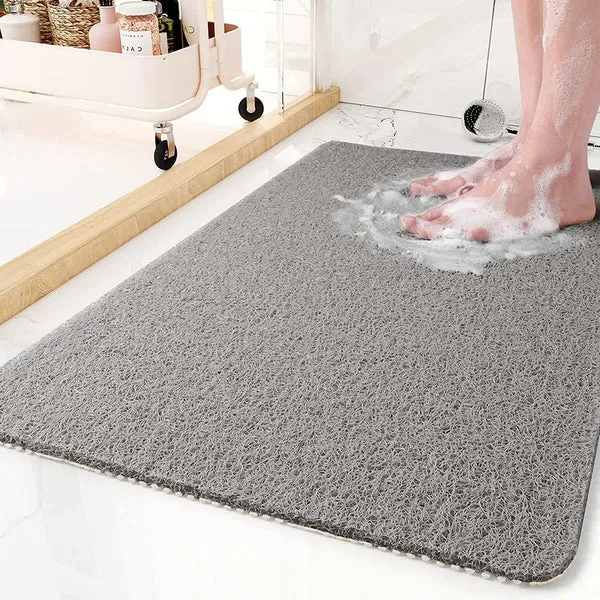 Antislip Douchematje met Drainage Structuur Snel Drogend Grijs Beige Wit Klein Medium Groot Badkamer Hygiënisch Veilig | Sansoti