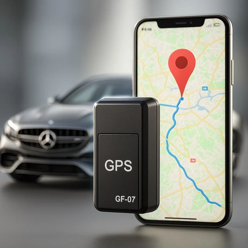 Compacte GPS Volgtracker met Realtime Lokalisatie en Magnetische Bevestiging voor Auto en Bagage zonder Abonnement | Sansoti
