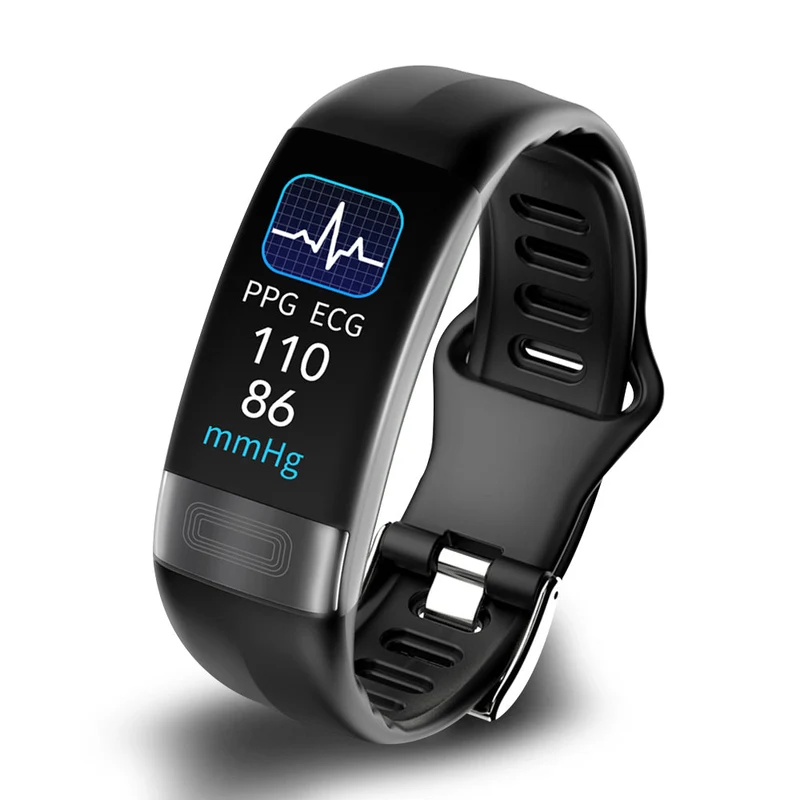 Slimme Gezondheidsarmband met ECG en Bloeddrukmeting voor Dagelijkse Monitoring 24/7 | Sansoti