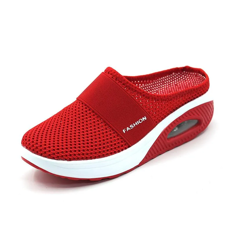 Orthopedische Pantoffels met Luchtkussen Ergonomische Instapschoenen Diabetesvoeten Ademend Mesh Extra Zacht Voetondersteuning Antislip Zool Dames Heren Indoor Outdoor Comfortschoenen | Sansoti