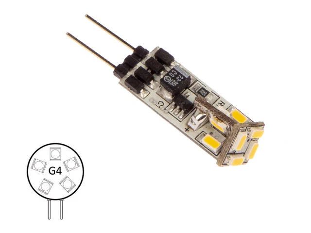 NauticLED G4 Omni-M 2700K 12 Led lichthoek rondom schijnend