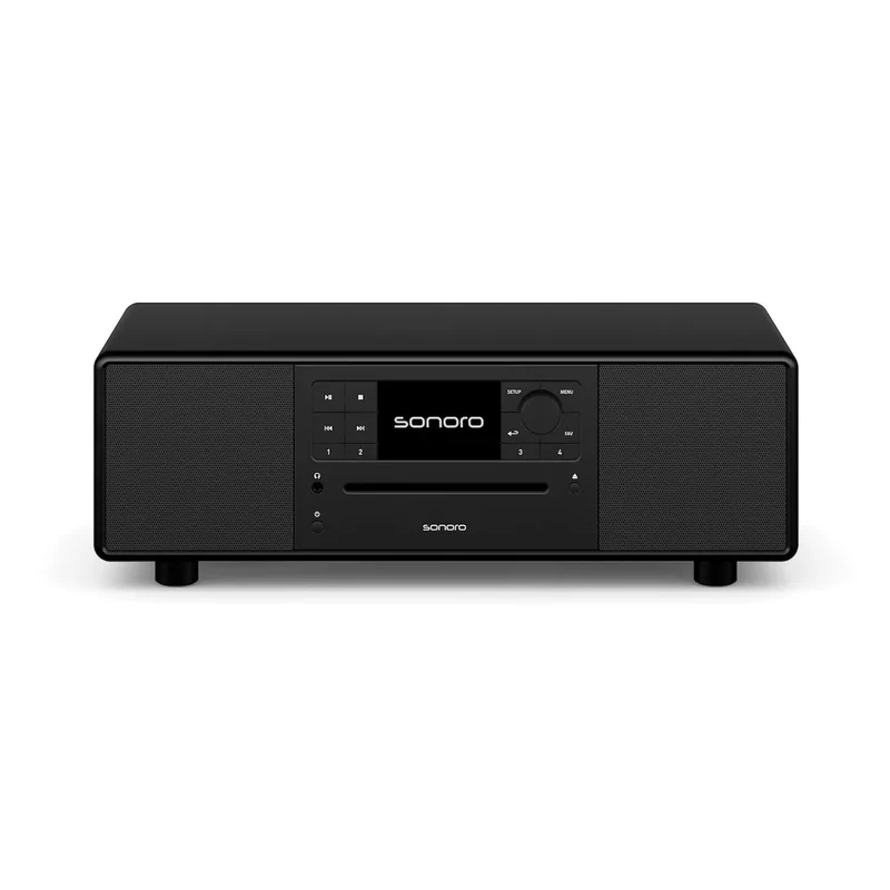 Sonoro PRESTIGE zwart Smart all-in-one audiosystem