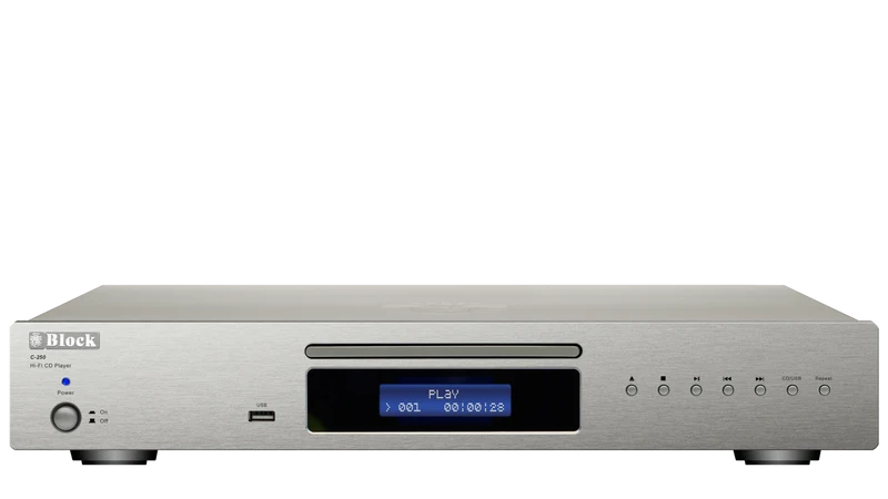 Block Audio C-250 Silver met USB ingang, optionele ab gaat via de versterker V-250