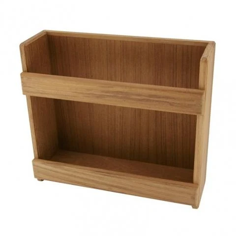 ARC Bordenrek voor aan de wand, 28,5x9,5x26 cm teak