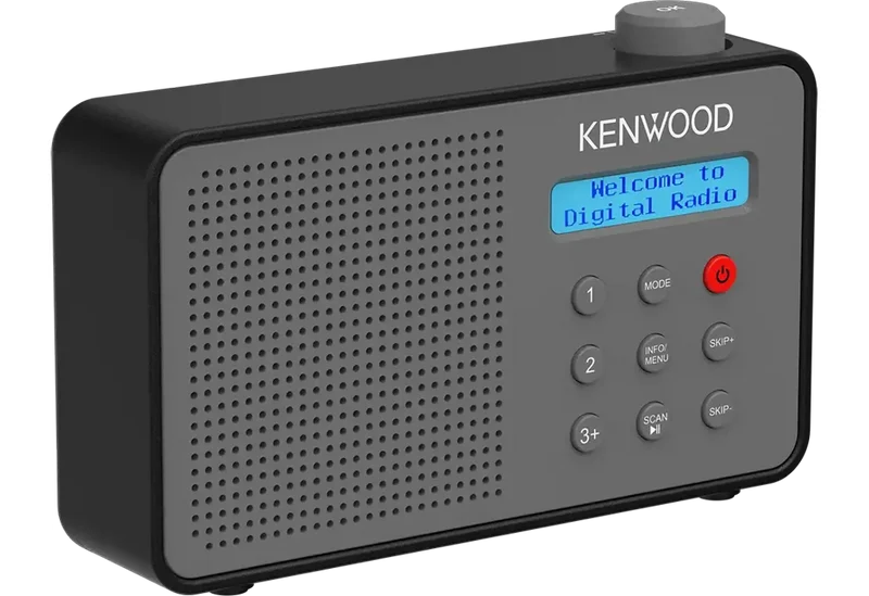 Kenwood CR-M25DAB-H Compacte radio FM/DAB/BT/ASA, 2000 mAH accu grijs