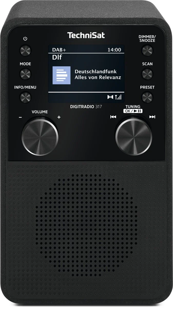 TechniSat Digitradio 317 DAB+ zwa slanke tafelradio
